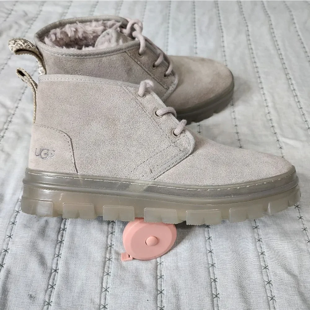 Ugg Grey Neumel clear sole boots